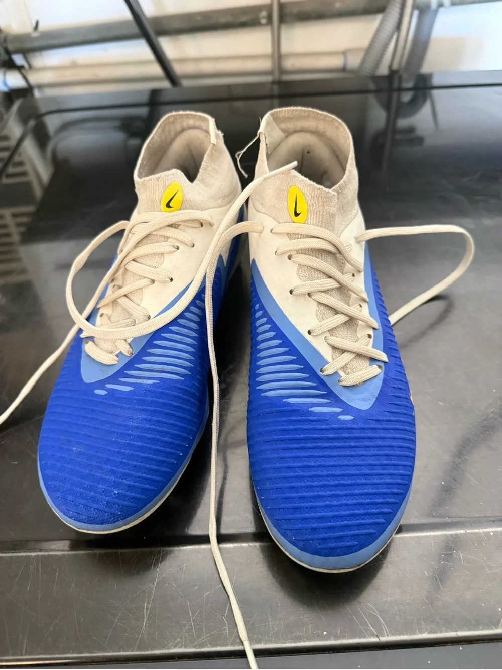 Nike Blue and Sail Phantom Vision Elite FG Soccer Cleats
